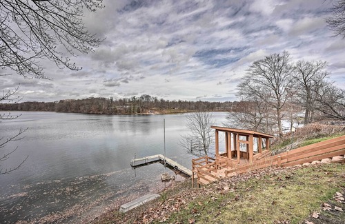 Cassopolis Cottage | NEW! Waterside Escape w/ Dock on Little Fish Lake!