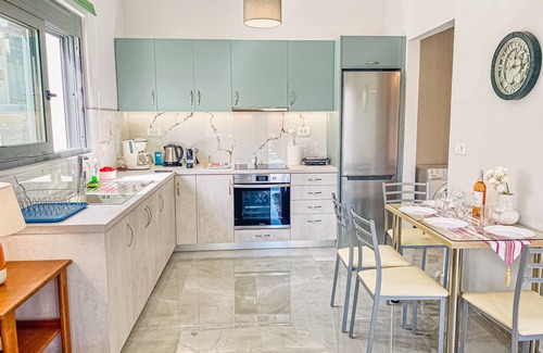 Agia Marina House | Newly Built House Steps from the Beach: Everything Within Walking Distance!