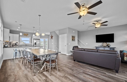 Ocean City Beach House | Newly built, ocean-view home with triple-level decks & elevator - sunset views