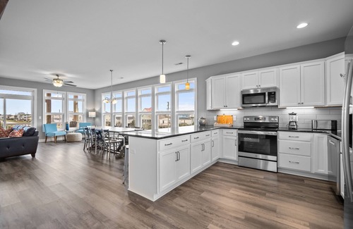 Ocean City Beach House | Newly built, ocean-view home with triple-level decks & elevator - sunset views