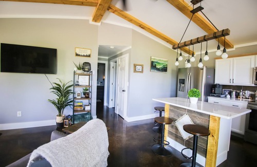 Badger House | Newly constructed cabin on a quiet residential pond.