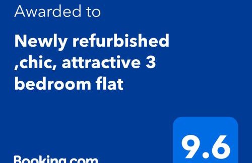 Clapham Apartment | Newly refurbished ,chic, attractive 3 bedroom flat