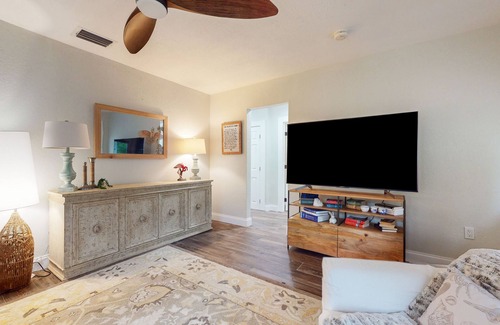 New Smyrna Beach House | Newly remodeled historic cottage with decks, AC, & open layout - dog-friendly