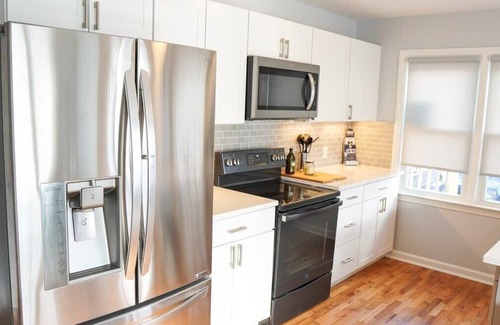 New Buffalo House | Newly Renovated City Escape with a private hot tub