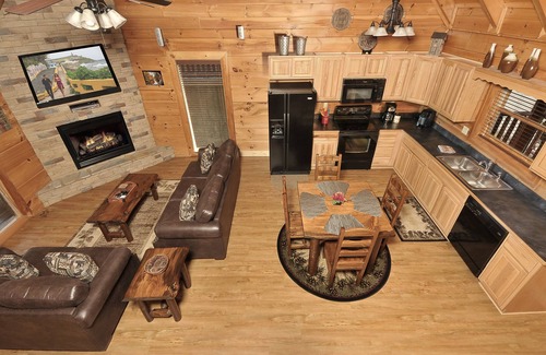 Sevierville Cabin | Newly Renovated! Gated Resort, Mini-Golf, Game Loft, Pools, WiFi, What a View!