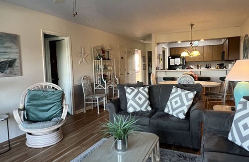Surfside Beach Condo | NEWLY RENOVATED STEPS TO BEACH BEAUTY + Largest pool in town!