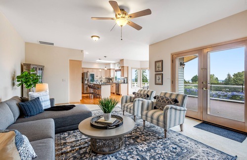 Camano Island House | Newly updated home with sweeping cascade views, gas grill, WiFi & lush acreage
