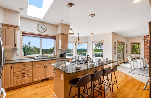 Camano Island House | Newly updated home with sweeping cascade views, gas grill, WiFi & lush acreage