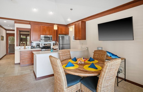 Poipu Condo | Newly updated ocean view retreat on Poipu Beach; A/C, pool, gym restaurants.