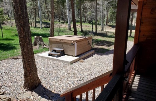 Angel Fire House | Next to AF hike and bike trails, Hot Tub, Fire Pit, Wood fireplace, Covrd deck