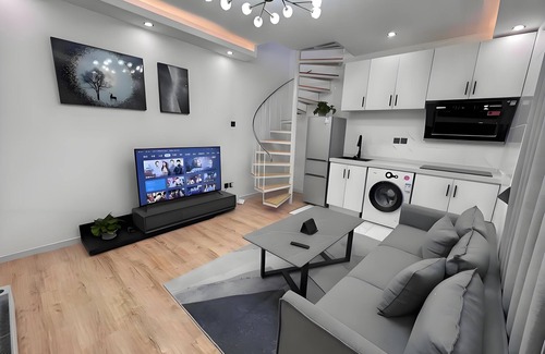 Jinsong Panjiayuan Apartment | Nice 1br duplex Apartment with Roof terrace in Beijing downtown