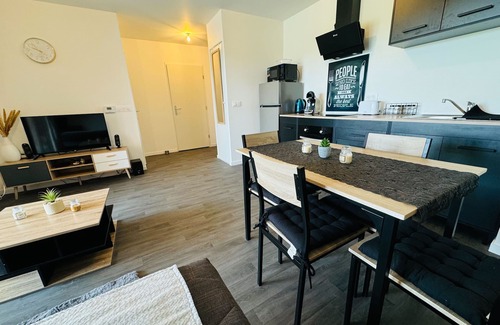 Colombelles Apartment | Nice 2 rooms at the gates of Caen