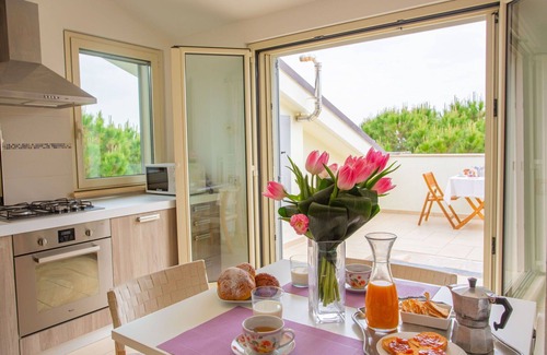 Foggetta Apartment | Nice apartment for 10 people with WIFI, A/C, TV, patio, pets allowed and panoramic view