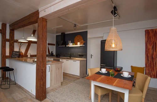 Suhl Apartment | Nice apartment for 4 guests with WIFI, TV, patio and pets allowed