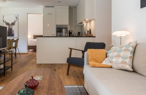 Saas Grund Apartment | Nice apartment for 5 guests with WIFI, TV, balcony and pets allowed