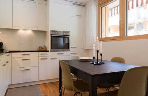 Saas Grund Apartment | Nice apartment for 5 people with WIFI, TV, balcony and pets allowed