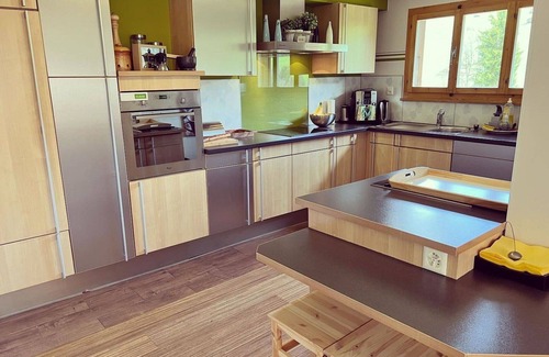 Ruedisbach Apartment | Nice apartment for 8 people with hot tub, WIFI, TV, balcony and pets allowed