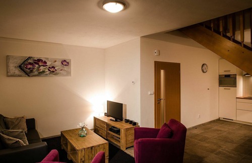 Lipno nad Vltavou House | Nice apartment in villa for 5 guests with WIFI, TV, terrace and pets allowed