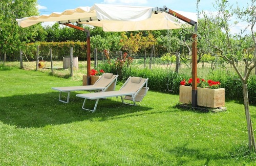 Trevinano Villa | Nice apartment in villa for 4 people with WIFI, pool, TV, pets allowed and parking