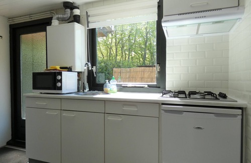 Marum Cabin | Nice chalet for rent against forest and directly on border Friesland/Groningen/Dr.