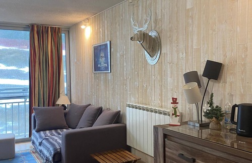 Les Angles Apartment | Nice T2 Pied des Pistes with garage