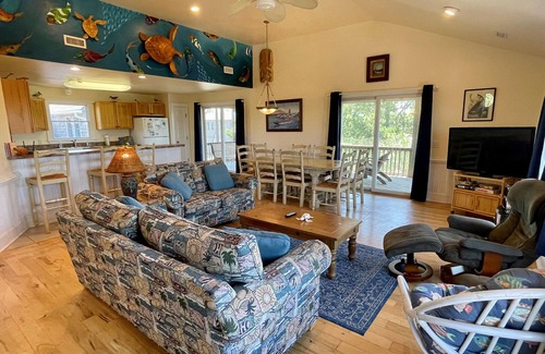 Ocracoke House | No Fools No Fun: Private pool with a wonderfully landscaped yard.