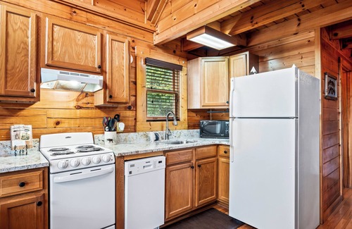Pigeon Forge Cabin | No mountain roads! The Smokey. Pigeon Forge 2 BR/2BA cabin just off main drag