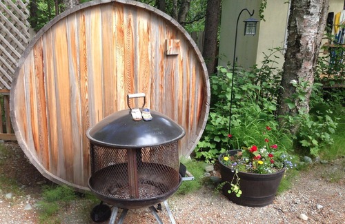 Talkeetna Apartment | Nomad Yurt, #4, Sauna, Family Gatherings, fire pits, walking distance to town