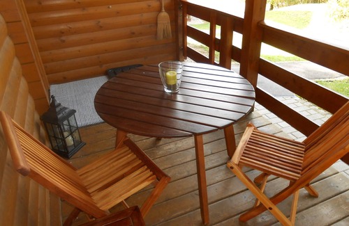 Stamsried House | Non-smoking log cabin in the holiday village for families with children a. dog