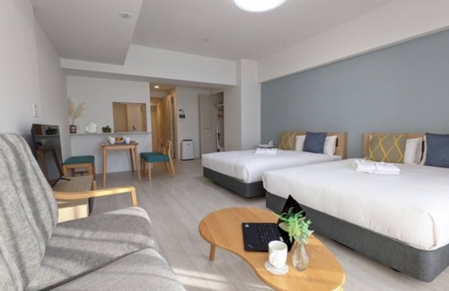 Tennoji Hotel | Nonsmoking High floor Double bed x2 Standard/Osaka Ōsaka