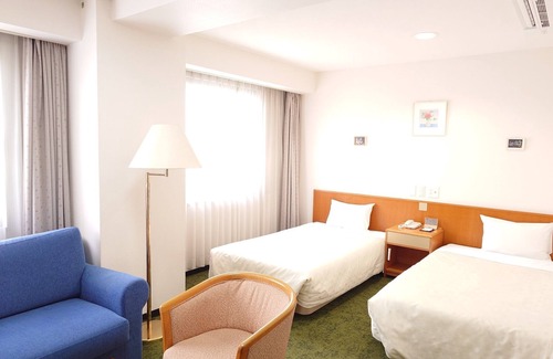 Higashi Ward Hotel | Nonsmoking twin roomFree parkingSpacious 27m2Breakfast included/Okayama Okayama