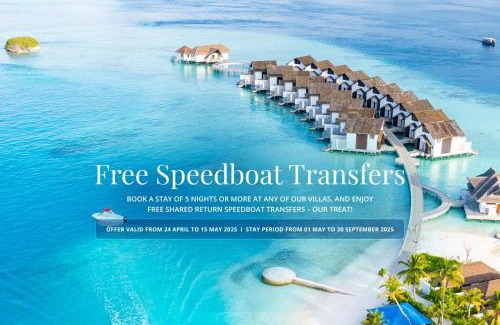 Mahaanaelhihuraa Island Resort | NOOE Maldives Kunaavashi - Stay 5 nights or more and get Free Speed Boat Transfers - Valid for stays till 30th September 2025