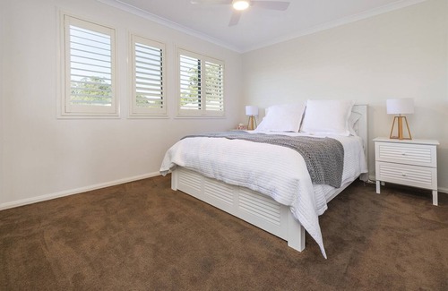 Corlette House | Nor Easterly - Large Modern Home with Pool, Spa, Sauna, Media Rm
