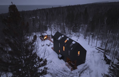 Tofte Cabin | Nord Hytte New Listing With Sauna and Wood Burning Hot Tub in Tofte, MN.