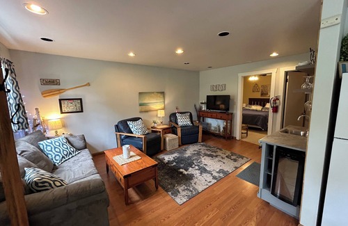Iola Apartment | North Lake has great fishing, swimming and sunsets! This is an apartment.