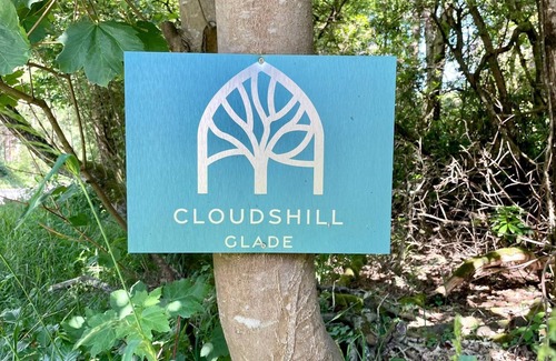 Holworth RV Rental | Nuthatch Cabin at Cloudshill Glade - Campsite