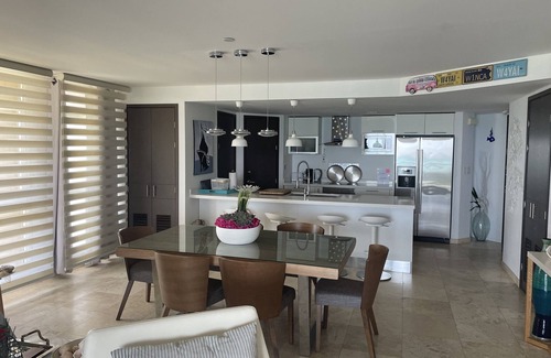 Oranjestad-West Apartment | Oasis Condominium ,Spectacular Sea view Big studio penthouse, ocean front,wifi,