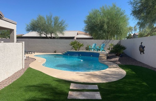 San Tan Valley House | Oasis Pool and Backyard! Johnson Ranch Golf Course