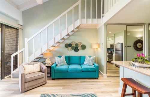 Honokowai Condo | OCEAN and POOL View, remodeled 2 bdrm condo with A/C - PAPAKEA K406