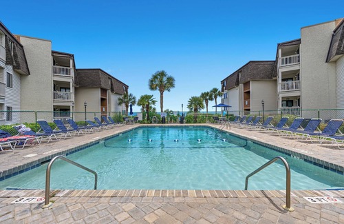 Myrtle Beach Condo | Ocean Forest Villas 209A - 2 Bedroom/2 Bath Ocean View Condo with Outdoor Swimming Pool, Hot Tub and Kiddie Pool