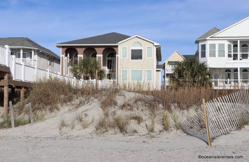 Ocean Isle Beach House | Ocean Front 365 W.First - 6br, elevator, private pool, private walk to beach