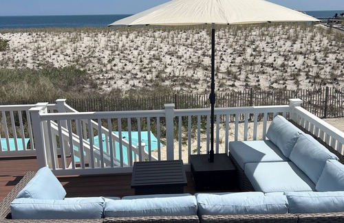 Ocean Beach III House | Ocean Front Beach House - Steps to Beach - Hot Tub, Deck, 3BR, 2Bath, AC, Badges