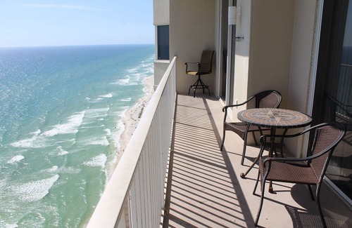 Panama City Beach Condo | Ocean-front Master Bedroom with Spectacular View!