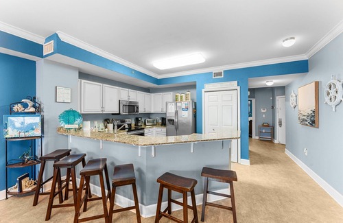 Panama City Beach Condo | Ocean Front, Pool & Short walk to Pier Park!