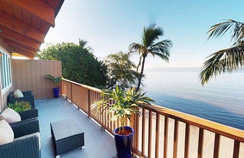 Kaunakakai House | Ocean Front Suite: with Seating Area and Balcony, Outdoor Pool, Pets Are Welcome