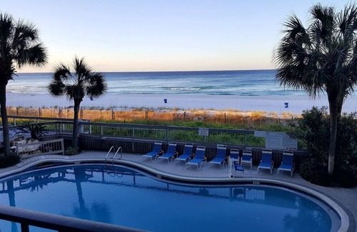 Panama City Beach Condo | Ocean Front Tower III with Private Balcony at Edgewater Resort