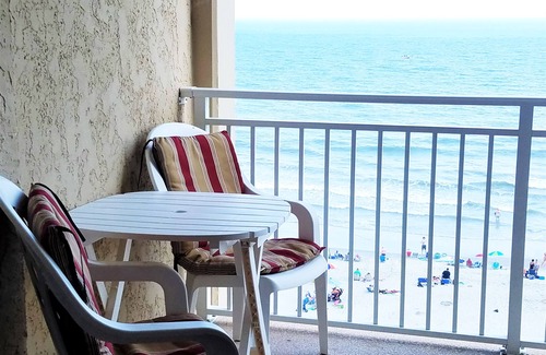 Crescent Beach Condo | OCEAN FRONT 2 BD 2 BA, LRG BALCONY, INDOOR POOL-EMail for monthly rates Jan/Feb.