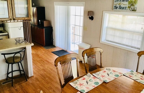 Myrtle Beach House | Ocean Lakes - Site 7047 Enjoy the peaceful canal from back porch!
