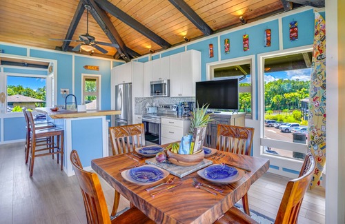 Princeville House | Ocean & mountain view home in amazing setting with pool - walk to Anini Beach