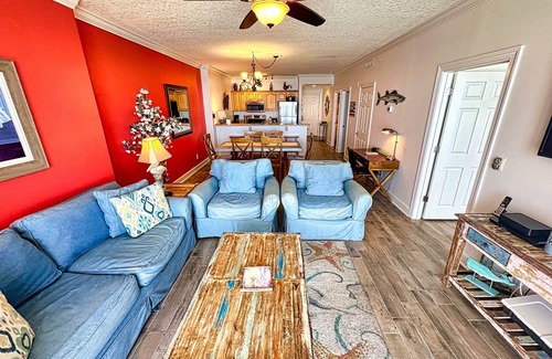 Panama City Beach Condo | Ocean Reef Beach-Front Condo, Huge Balcony, Free Beach Chairs, 3 Beds!
